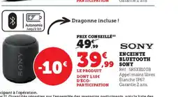 Hyper U SONY Enceinte bluetooth offre