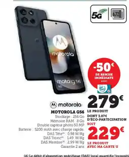 Hyper U MOTOROLA G56 offre
