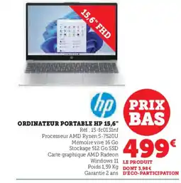Hyper U HP Ordinateur portable offre