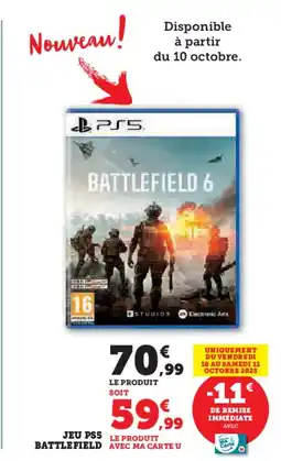 Hyper U Jeu ps5 le produit battlefiel offre