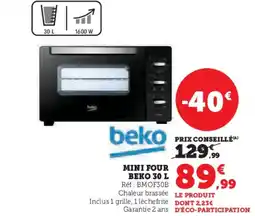 Hyper U BEKO Mini four offre