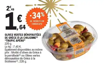 E.Leclerc Olives Vertes Dénoyautées offre