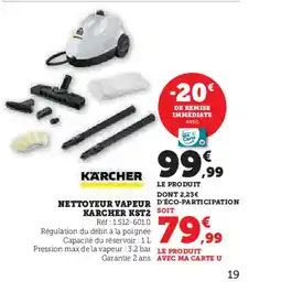 Hyper U KARCHER Nettoyeur vapeur offre
