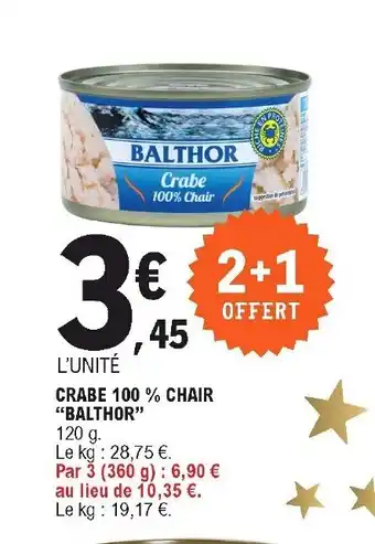 E.Leclerc Crabe 100% Chair offre