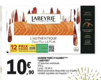 E.Leclerc Saumon Fumé d'Islande offre