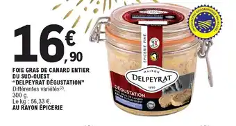 E.Leclerc Foie Gras de Canard Entier Du Sud-Ouest offre