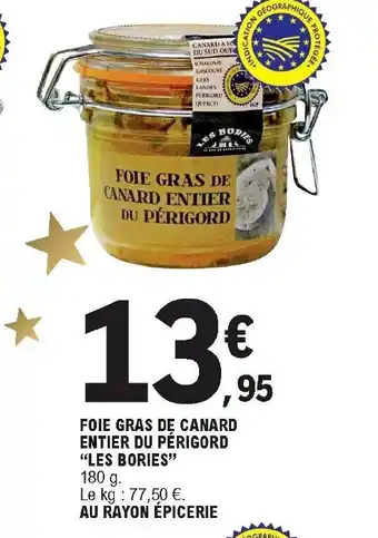 E.Leclerc Foie Gras de Canard Entier Du Périgord offre