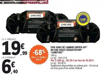 E.Leclerc Foie Gras de Canard Entier IGP offre