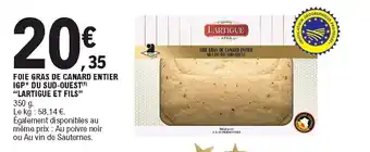 E.Leclerc Foie Gras de Canard Entier offre
