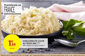 Intermarché Choucroute cuite au riesling offre