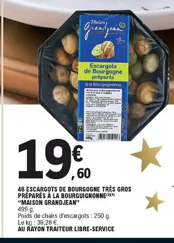 E.Leclerc 48 Escargots de Bourgogne Très Gros offre