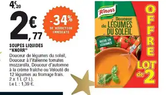 Soupes Liquides Knorr