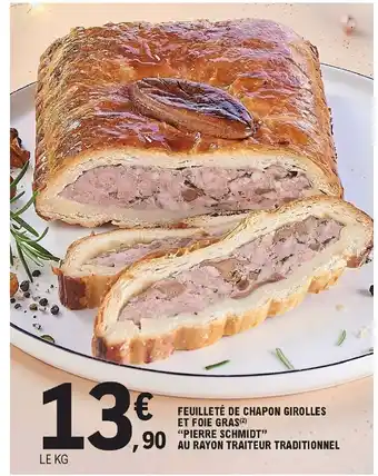 E.Leclerc Feuilleté de Chapon Girolles offre
