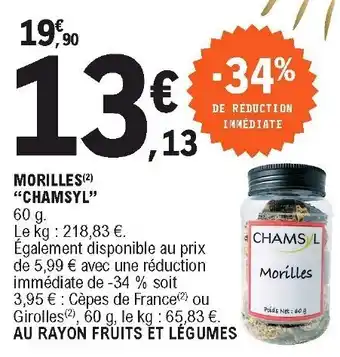 E.Leclerc Morilles Chamsyl offre