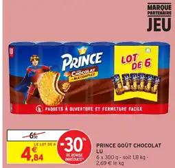 Intermarché LU Prince goût chocolat offre
