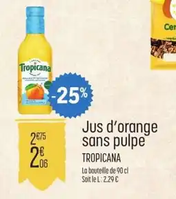E.Leclerc JUS D'ORANGE SANS PULPE offre