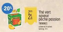 E.Leclerc Thé vert saveur pêche passion offre