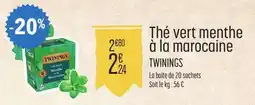 E.Leclerc Thé vert menthe à la marocaine TWININGS offre