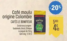 E.Leclerc Café moulu origine Colombie offre