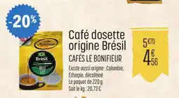 E.Leclerc Café dosette origine Brésil offre