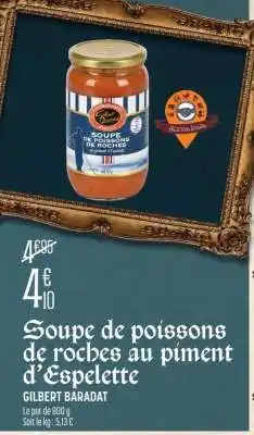 E.Leclerc Soupe de poissons de roches au piment d'Espelette offre