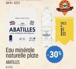 E.Leclerc Eau minérale naturelle plate ABATILLES offre