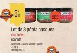 E.Leclerc Lot de 3 pâtés basques offre