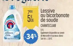 E.Leclerc Lessive au bicarbonate de soude CHANTECLAIR offre