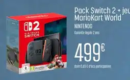 E.Leclerc PACK SWITCH 2 + JEU MARIOKART WORLD offre