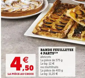 BANDE FEUILLETEE 4 PARTS