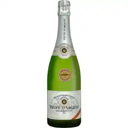 Carrefour Market VIN MOUSSEUX MÉTHODE TRADITIONNELLE Veuve D'Argent Chardonnay Brut offre