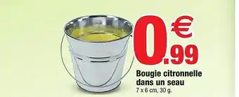 Bazarland Bougie Citronnelle Dans Un Seau offre