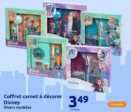 Action Coffret carnet à décorer disney offre