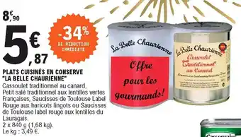 E.Leclerc Plats cuisinés en conserve offre