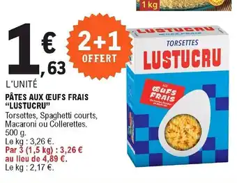 E.Leclerc Pâtes aux œufs frais offre