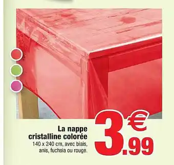 Bazarland La Nappe Cristalline Colorée offre