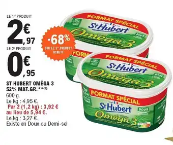 E.Leclerc St Hubert Oméga 3 52% mat.gr offre