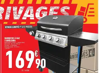 Barbecue à Gaz 5 Brûleurs