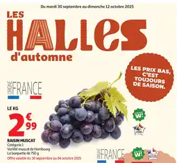 Auchan Raisin muscat offre