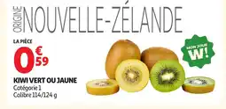 Auchan Kiwi vert ou jaune offre