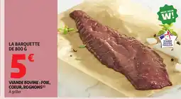 Auchan Viande bovine foie, coeur, rognons offre
