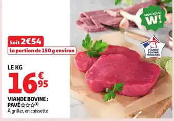 Auchan Viande bovine : pavé offre