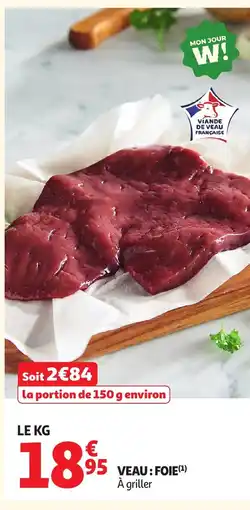 Auchan Veau foie offre