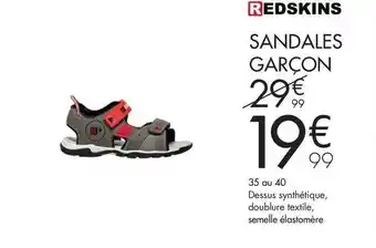 Gémo Sandales Garçon Redskins offre