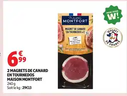 Auchan MAISON MONTFORT 2 magrets de canard en tournedos offre