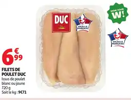 Auchan DUC Filets de poulet offre
