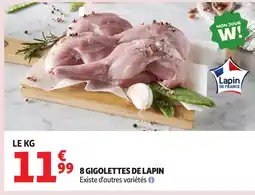 Auchan 8 gigolettes de lapin offre