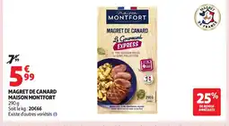 Auchan MAISON MONTFORT Magret de canard offre