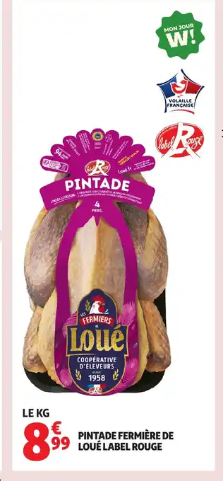 Auchan Pintade fermière de loue label rouge offre