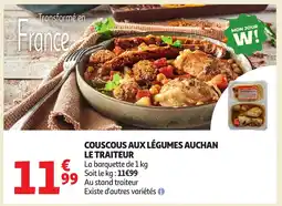 Auchan Couscous aux légumes auchan le traiteur offre